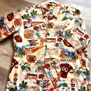 Cleveland Browns Reyn Spooner NFL Hawaiian Men’s Shirt